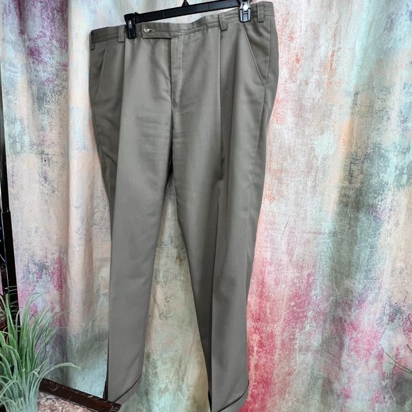 ๐Mud-Colored Dress Pants European Tailoring Handmade with High Quality Fabric - Picture 1 of 12